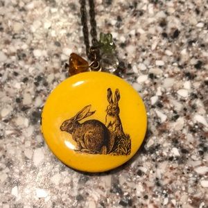 Therapy store, rabbit locket and chain New
